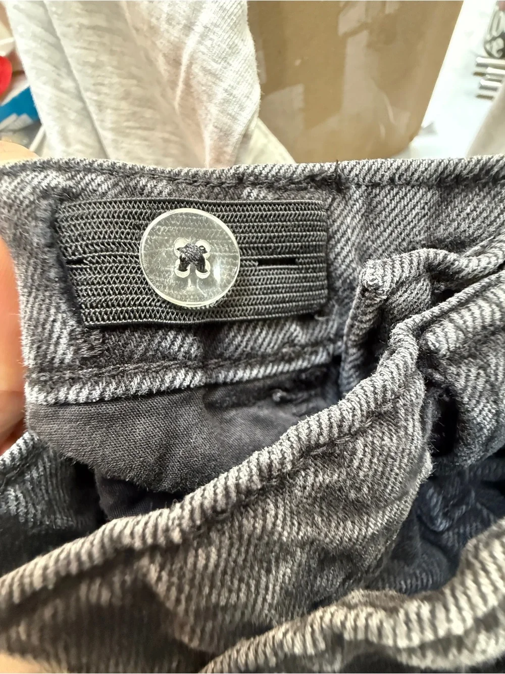 Old Navy Two-Tone Gray Black Flare Jeans